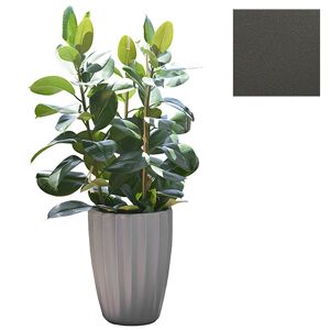 SLIDE vase STAR H 59 cm (Gris elephant - Polyethylene)