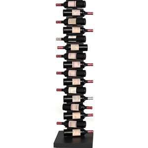 OPINION CIATTI porte-bouteilles vertical autoportant PTOLOMEO VINO H 155 cm (Structure noire, base noire - Structure, étagères et base en fer [...]