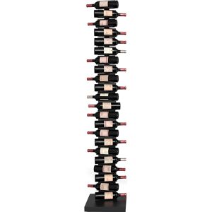 OPINION CIATTI porte-bouteilles vertical autoportant PTOLOMEO VINO H 213 cm (Structure noire, base noire - Structure, étagères et base en fer [...]