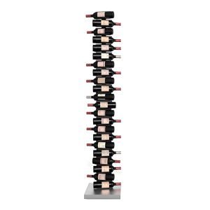 OPINION CIATTI porte-bouteilles vertical autoportant PTOLOMEO VINO H 213 cm (Structure noire, base inox - Structure et etageres en fer laque. [...]