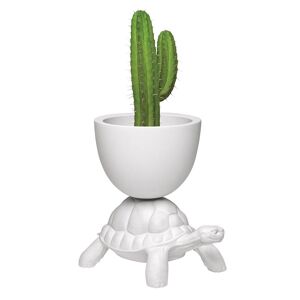 QEEBOO vase TURTLE CARRY PLANTER (Blanc - Polyéthylène)