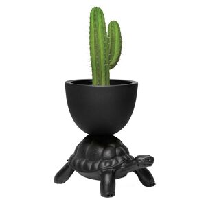 QEEBOO vase TURTLE CARRY PLANTER (Noir - Polyethylene)