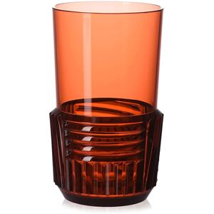 KARTELL set de 4 verres TRAMA (H 15 cm / Rosé - Technopolymère thermoplastique transparent)