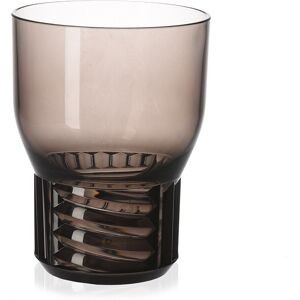 KARTELL set de 4 verres TRAMA (H 11 cm / Fumé - Technopolymère thermoplastique transparent)