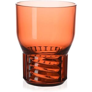 KARTELL set de 4 verres TRAMA (H 11 cm / Rosé - Technopolymère thermoplastique transparent)