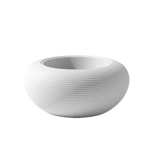 QEEBOO vase pour l'exterieur NAMI (White - Melange de materiaux recycles)