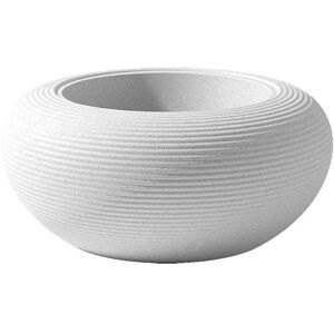 QEEBOO vase pour l'extérieur NAMI (White - Mix materiale riciclato)