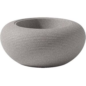 QEEBOO vase pour l'extérieur NAMI (Grey - Mix materiale riciclato)