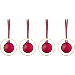 blomus Boule de Noël KITAI 8,5 cm lot de 4 Port - Publicité