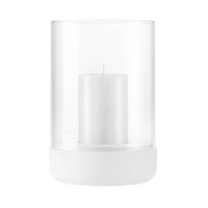 blomus Lampe-tempête avec bougie bloc Calma Ø15 cm Lily white - Publicité