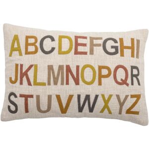 Bloomingville Coussin alphabet Lexi 40x60 cm Nature-multi - Publicité