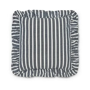 Housse de coussin Alina 45x45 cm Bleu-blanc