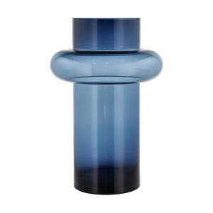 Vase Tube verre 40 cm Bleu