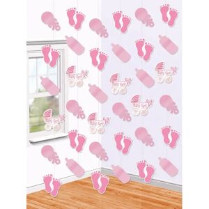 Amscan Décoration guirlande Baby Shower Fille (Lot de 6) - Publicité