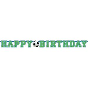 Amscan Guirlande en papier Happy Birthday Football 130x10cm - Publicité