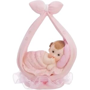 Party Deco Figurine Baby Girl rose dans un foulard