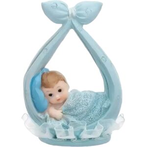 Party Deco Figurine Baby Boy bleu dans un foulard