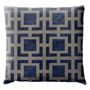 Stores-et-Rideaux.com Coussin Geometrique Fonds marins