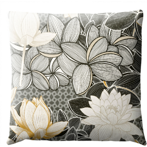 Stores-et-Rideaux.com Coussin Fleurs - Lotus