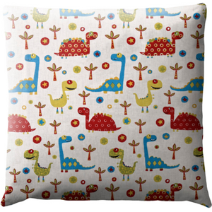 Stores-et-Rideaux.com Coussin Enfants - Dinosaures multicolore