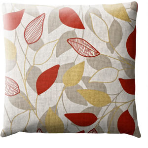 Stores-et-Rideaux.com Coussin Fleurs - Laurier Rouge