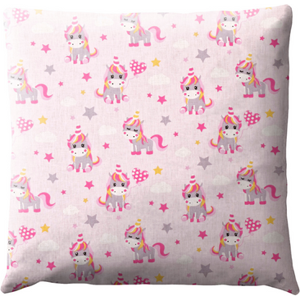 Stores-et-Rideaux.com Coussin Enfants - Licorne Rose