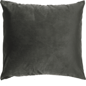 Stores-et-Rideaux.com Coussin Velours Gris souris