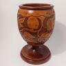 Vase , urne en bois Hawaïen Marron