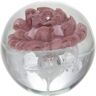 Boule sulfure rose sulfure -  Rond Verre Amadeus 10x10 cm