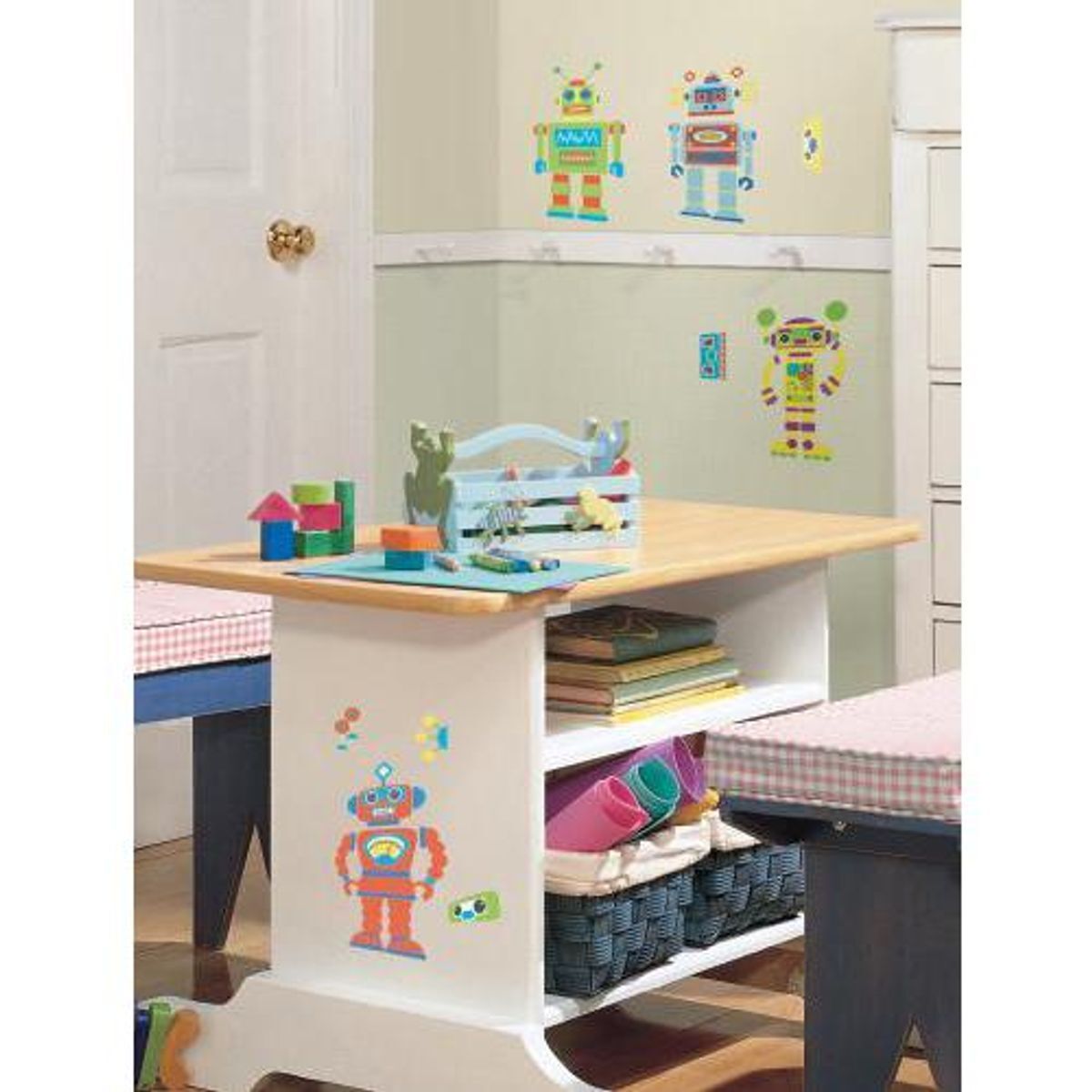 TheDecoFactory PETITS ROBOTS MULTICOLORES