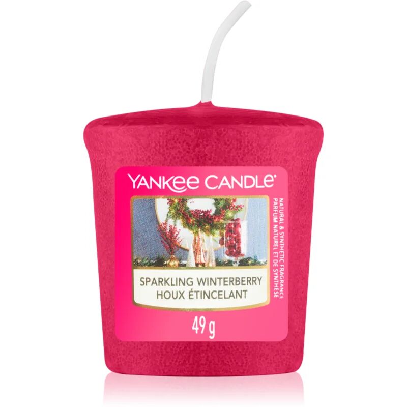 Yankee Candle Sparkling Winterberry bougie votive Signature 49 g