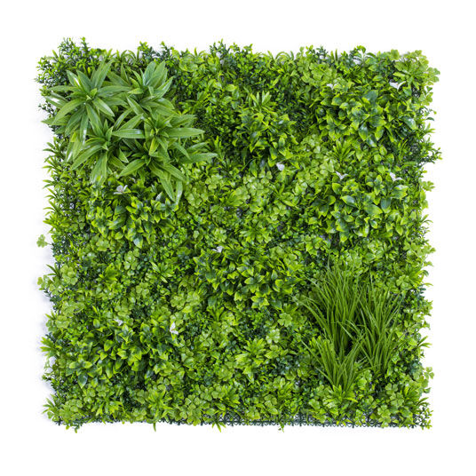 Mur végétal artificiel - Manoir champêtre - Intérieur et extérieur - 1m x 1m
