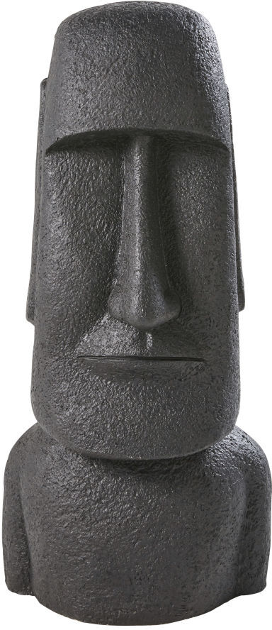 Maisons du Monde Statue géant île de Pâques noire H81 Noir 37.5x81x32cm