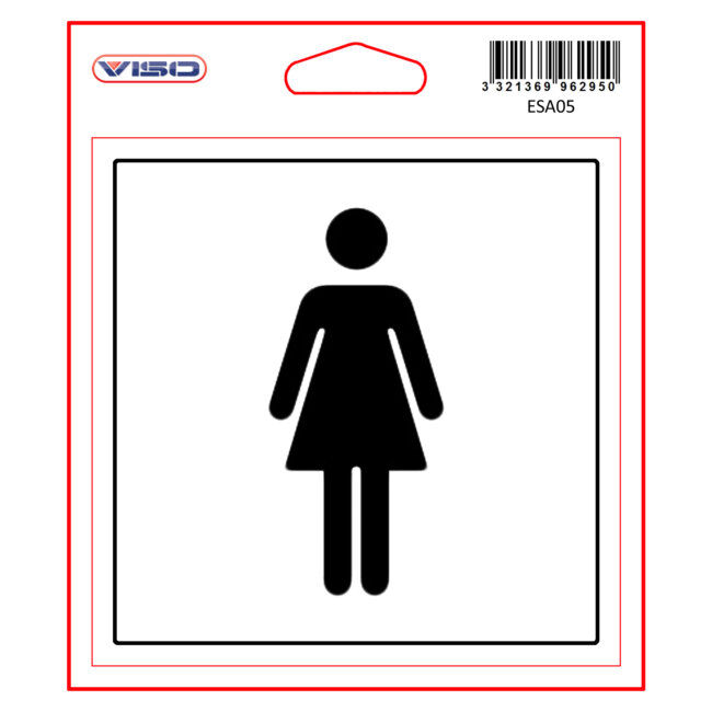 Norauto 1 Sticker Autocollant Viso Toilettes Femmes