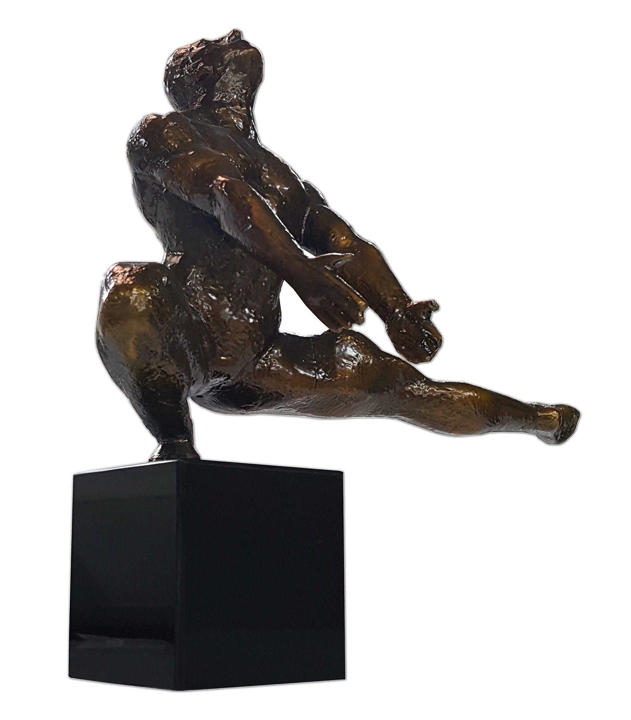 gdegdesign Statue design homme athlète couleur bronze - Daryl