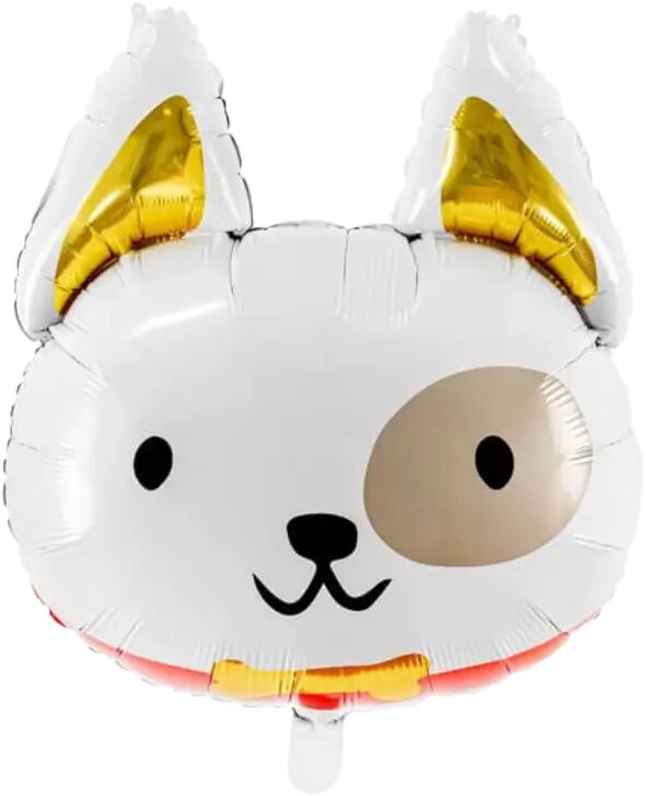 party deco Ballon Tête de Chien - Mylar effet Givré - 56x65 cm