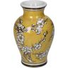 KATSOS Jk Home Décor - βάζο Chinoiserie Κίτρινο 9.5x15cm