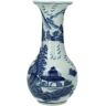 KATSOS Jκ Home Décor - βάζο Chinoiserie Μπλε 7.5x7.5x15cm