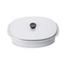 ESPIEL Caractere Culinaire White Cumulus Rect Dish With Lid 19x13 19x13x6,8cm 550ml