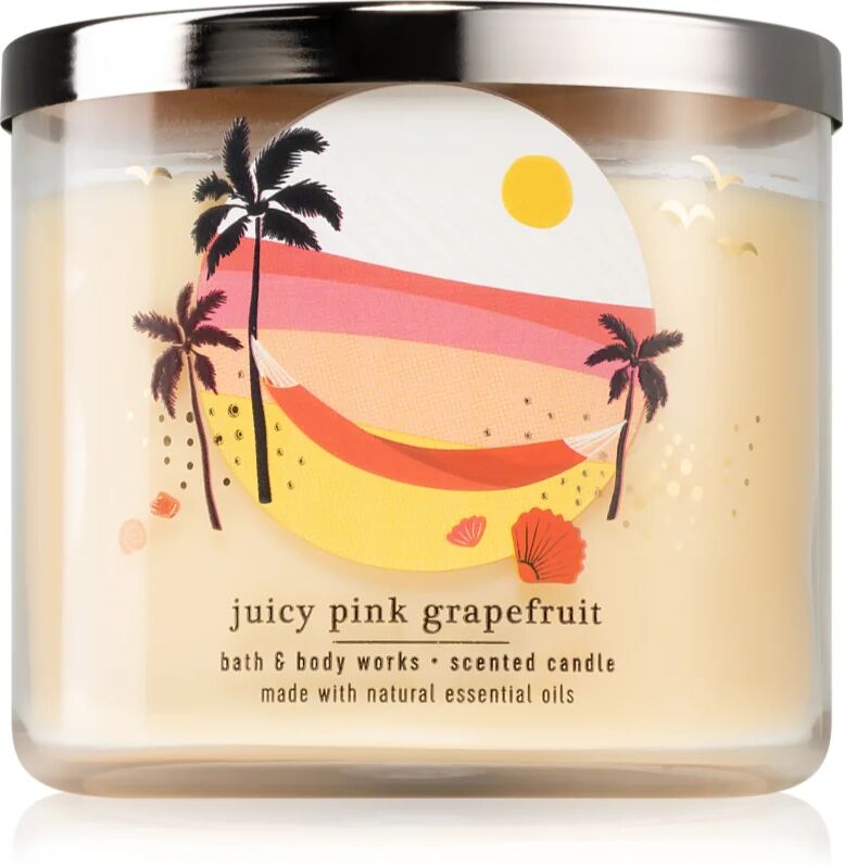 Bath & Body Works Juicy Pink Grapefruit scented candle 411 g