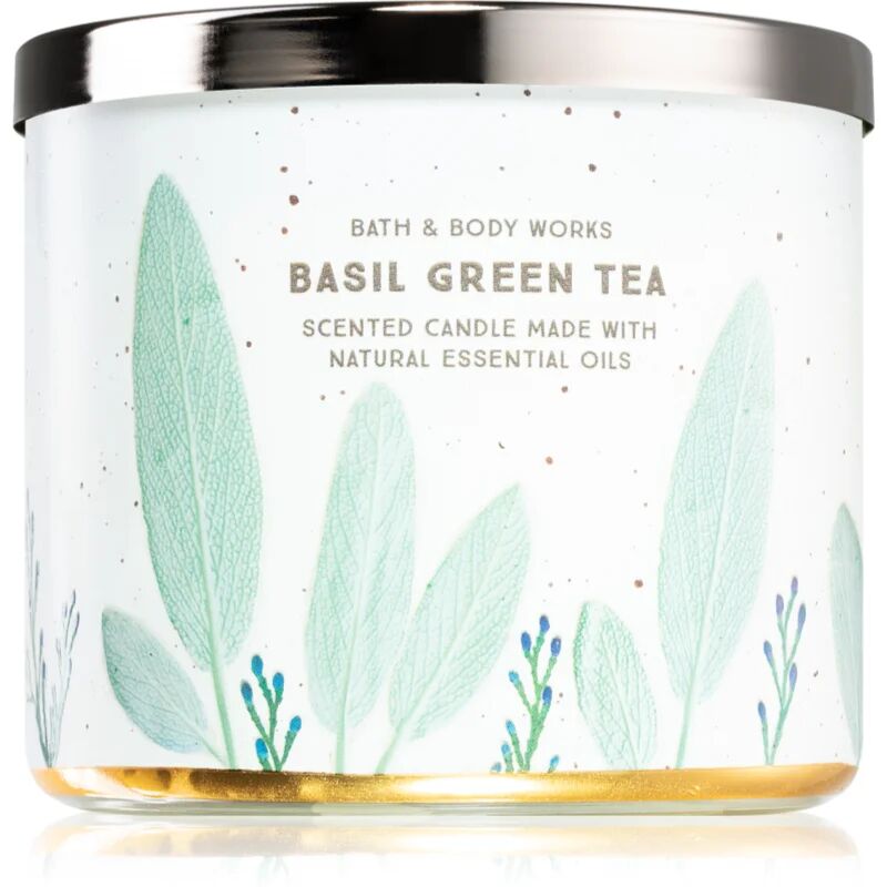 Bath & Body Works Basil Green Tea scented candle 411 g
