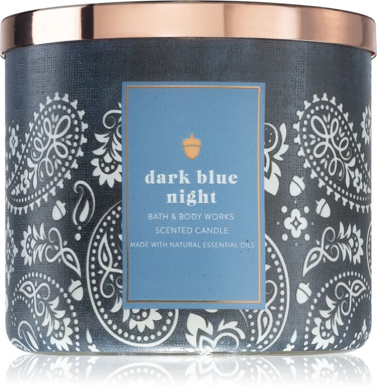 Bath & Body Works Dark Blue Night scented candle With Essential Oils 411 g