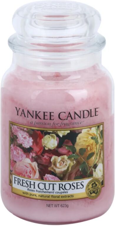 Yankee Candle Fresh Cut Roses scented candle Classic Mini 623 g