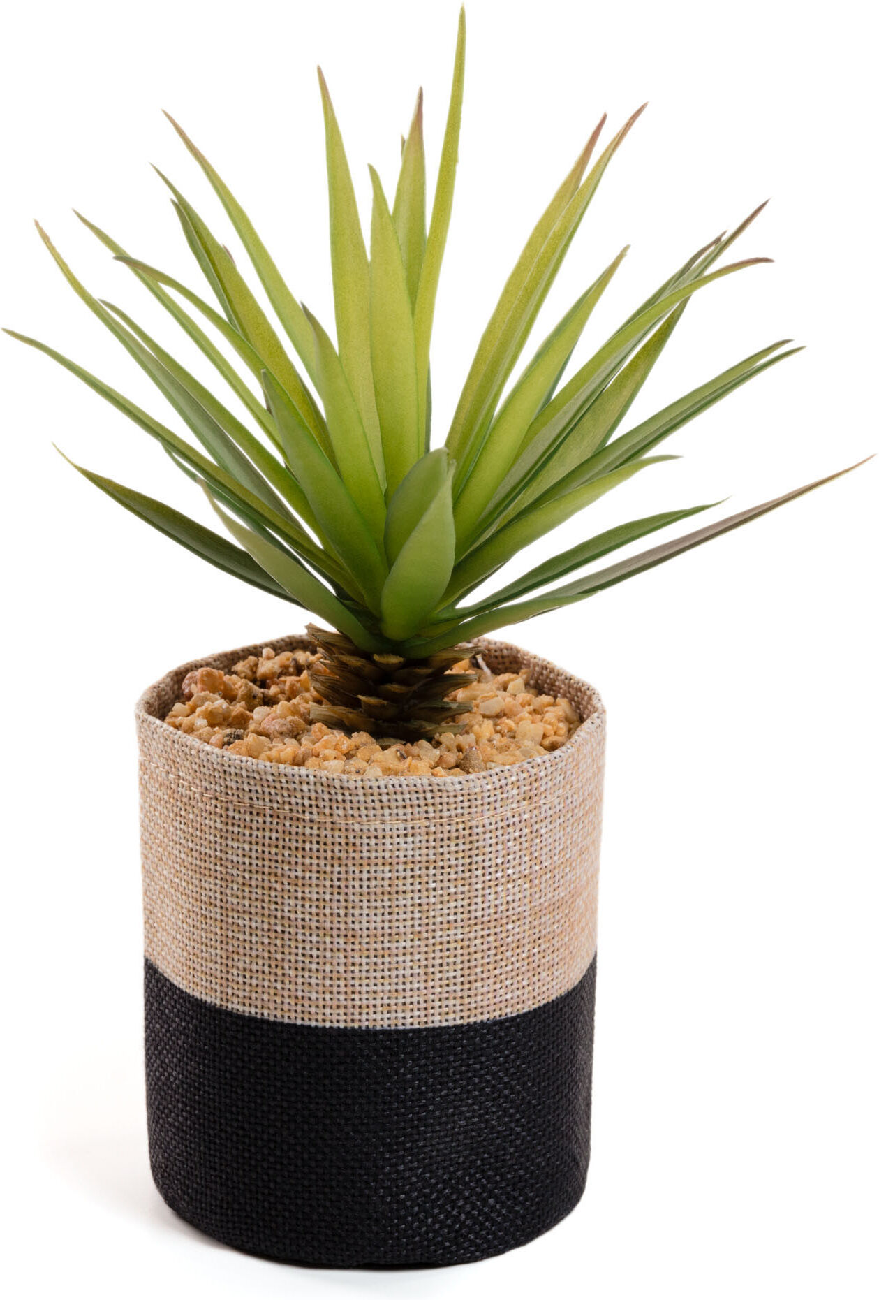 Kave Home Artificial small Palm in raffia pot