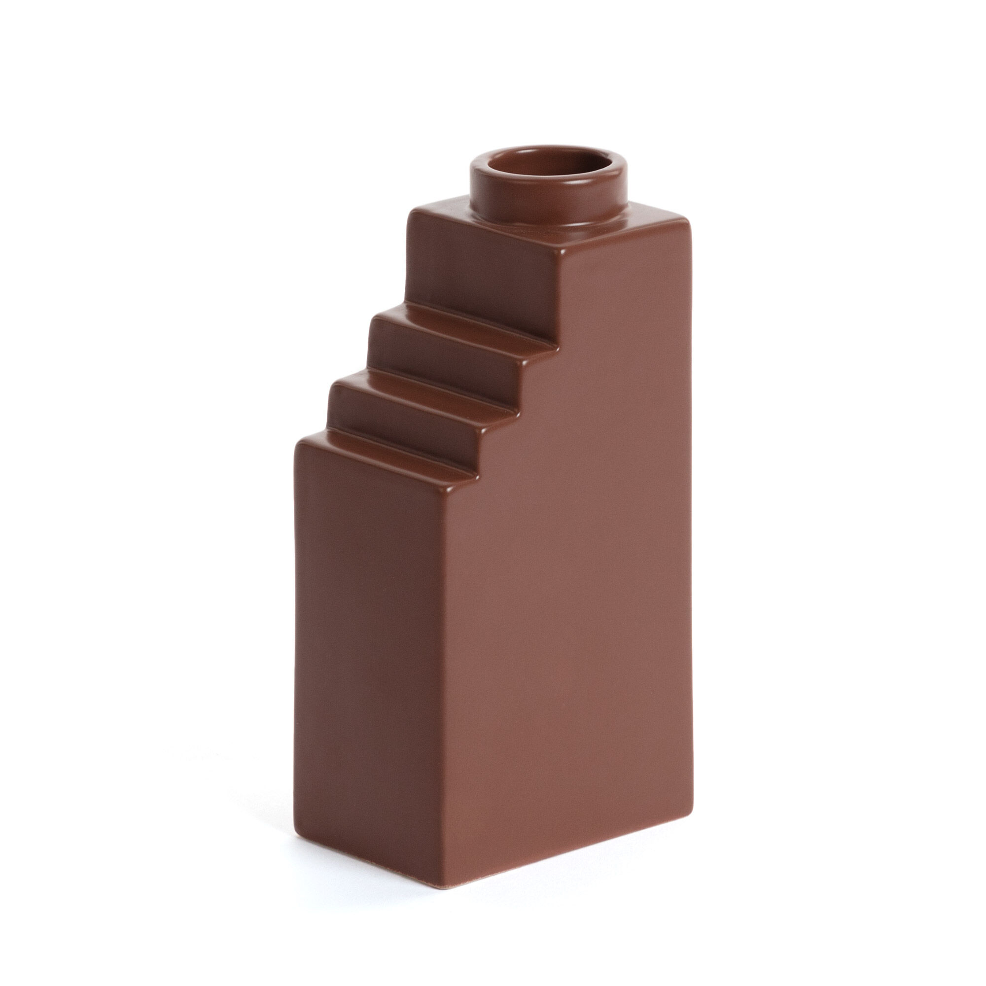 Kave Home Anteia ceramic  vase brown
