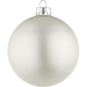 Bizzotto SFERA DI NATALE IN VETRO COLORE BIANCO OPACO D100 0914130