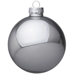 Bizzotto SFERA DI NATALE IN VETRO COLORE ARGENTO SHIMMER D80 0930012