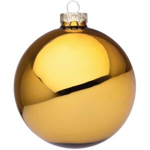 Bizzotto SFERA DI NATALE IN VETRO COLORE ORO RICCO LUCIDO D100 0937076