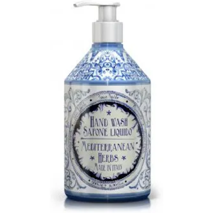 Rudy Profumi Srl Le Maioliche - Sapone Liquido Mediterranean Herbs 500ml - Formula Extra Ricca e Profumata