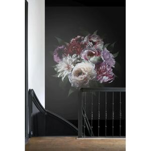 Esta Fotomurale  Mazzo di fiori colore multicolor fondo nero, 200 x 279 cm